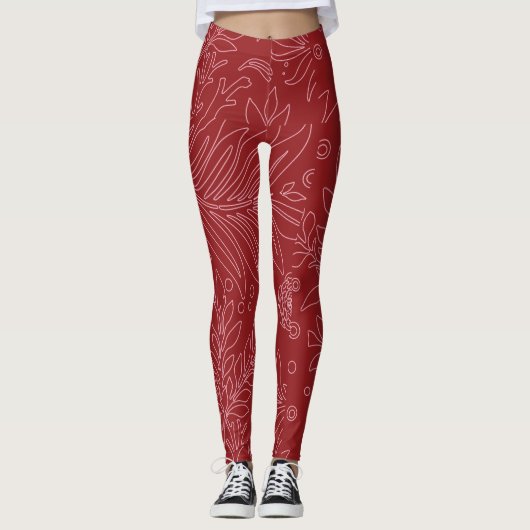Blumenmuster 30 leggings (Vorderseite)