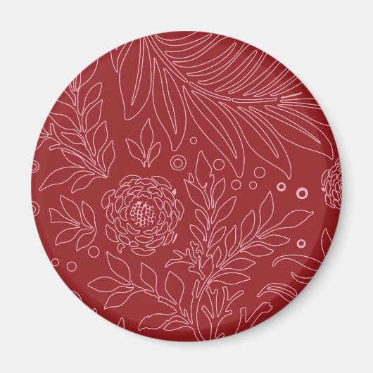 Blumenmuster 30 magnet (Vorne)