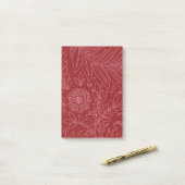 Blumenmuster 30 post-it klebezettel (Auf Schreibtisch)