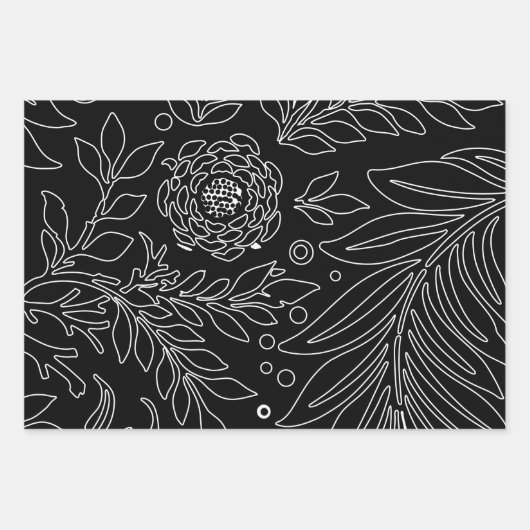 Blumenmuster 31 geschenkpapier set (Vorderseite 2)