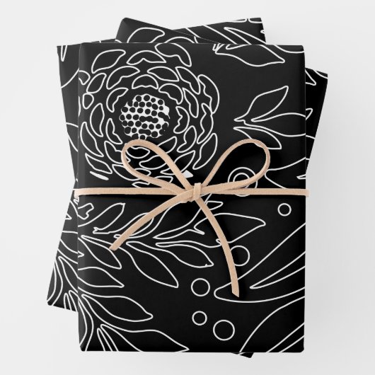 Blumenmuster 31 geschenkpapier set (Beispiel)
