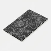 Blumenmuster 31 post-it klebezettel (angewinkelt)