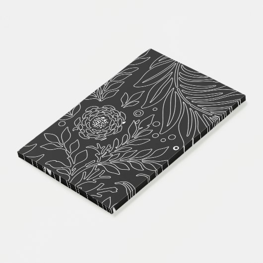 Blumenmuster 31 post-it klebezettel (angewinkelt)