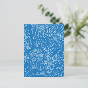 Blumenmuster 32 feiertagspostkarte