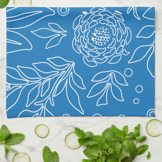 Blumenmuster 32 geschirrtuch (Gefaltet)