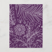 Blumenmuster 33 feiertagspostkarte (Vorderseite)