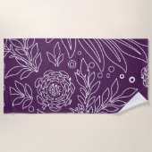 Blumenmuster 33 strandtuch (Vorderseite)