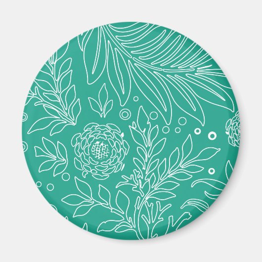 Blumenmuster 34 magnet (Vorne)