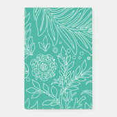Blumenmuster 34 post-it klebezettel (Vorderseite)