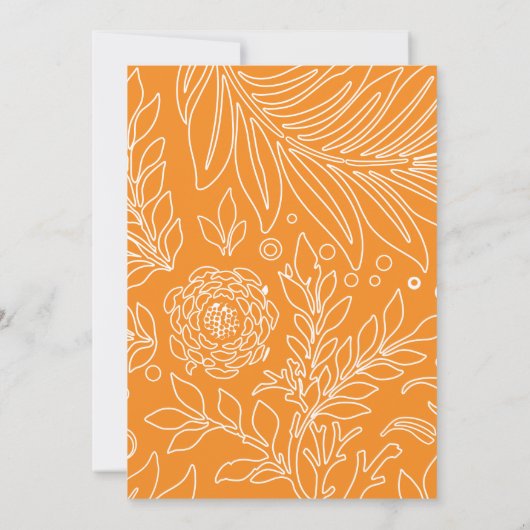 Blumenmuster 35 dankeskarte (Rückseite)