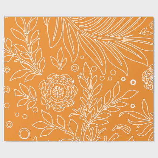 Blumenmuster 35 geschenkpapier (Flach)