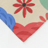 Blumenmuster 3618 fleecedecke (Ecke)