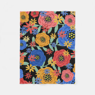 Blumenmuster 3618 fleecedecke