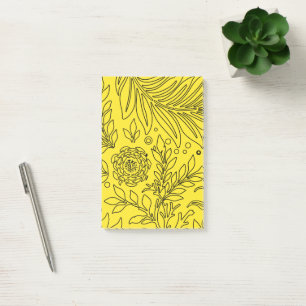 Blumenmuster 36 post-it klebezettel