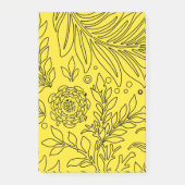 Blumenmuster 36 post-it klebezettel (Vorderseite)