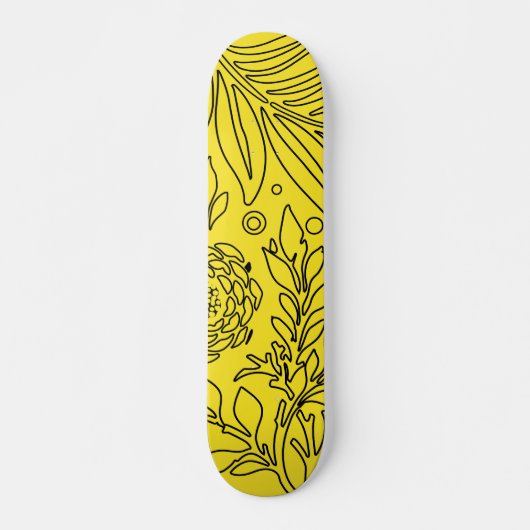 Blumenmuster 36 skateboard (Vorne)