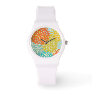 Blumenmuster 3 armbanduhr