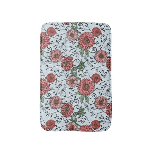 Blumenmuster 3 badematte (Vorderseite Vertikal)