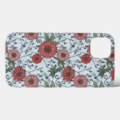 Blumenmuster 3 Case-Mate iPhone hülle (Rückseite (Horizontal))