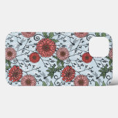 Blumenmuster 3 Case-Mate iPhone hülle (Rückseite (Horizontal))