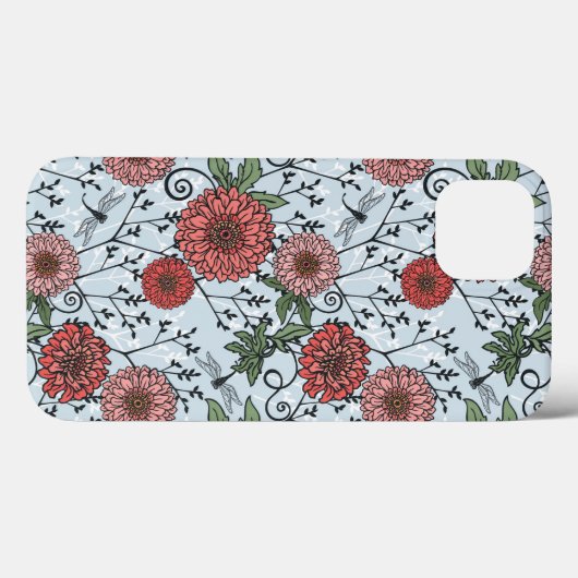 Blumenmuster 3 Case-Mate iPhone hülle (Rückseite (Horizontal))