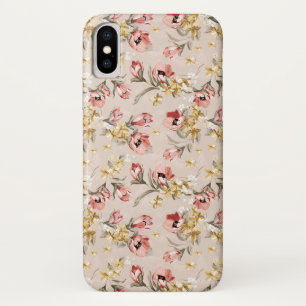 Blumenmuster 3 der abstrakten Eleganz iPhone X Hülle
