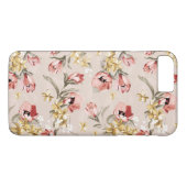 Blumenmuster 3 der abstrakten Eleganz Case-Mate iPhone Hülle (Rückseite (Horizontal))