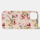 Blumenmuster 3 der abstrakten Eleganz Case-Mate iPhone Hülle (Rückseite (Horizontal))