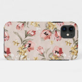 Blumenmuster 3 der abstrakten Eleganz Case-Mate iPhone Hülle (Rückseite (Horizontal))