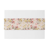 Blumenmuster 3 der abstrakten Eleganz Einladungsbanderole (Rückseitenbeispiel)