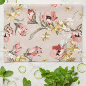 Blumenmuster 3 der abstrakten Eleganz Küchentuch (Gefaltet)