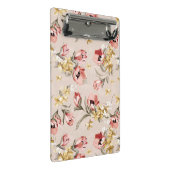 Blumenmuster 3 der abstrakten Eleganz Mini Klemmbrett (Schrägansicht)