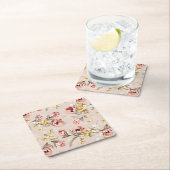 Blumenmuster 3 der abstrakten Eleganz Rechteckiger Pappuntersetzer (Vor Ort)