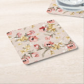 Blumenmuster 3 der abstrakten Eleganz Rechteckiger Pappuntersetzer (angewinkelt)