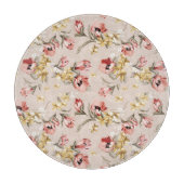 Blumenmuster 3 der abstrakten Eleganz Schneidebrett (Vorderseite)