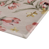 Blumenmuster 3 der abstrakten Eleganz Schneidebrett (Ecke)