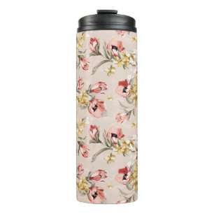 Blumenmuster 3 der abstrakten Eleganz Thermosbecher