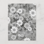 Blumenmuster 3 feiertagspostkarte (Vorderseite)