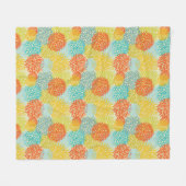 Blumenmuster 3 fleecedecke (Vorderseite (Horizontal))