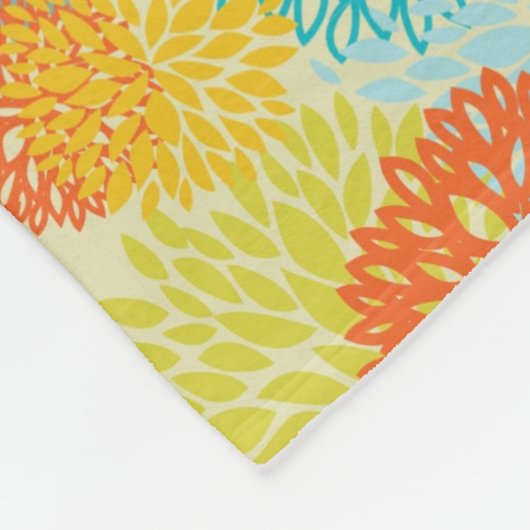 Blumenmuster 3 fleecedecke (Ecke)