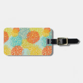 Blumenmuster 3 gepäckanhänger (Vorderseite horizontal)