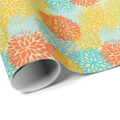 Blumenmuster 3 geschenkpapier (Rolleneckpunkt)