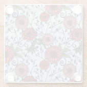 Blumenmuster 3 glasuntersetzer (Rückseite)