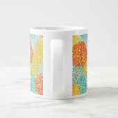 Blumenmuster 3 Jumbo-Tasse (Rückseite)