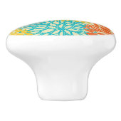 Blumenmuster 3 keramikknauf (Seitenansicht)