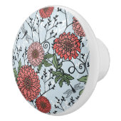 Blumenmuster 3 keramikknauf (Rechts)