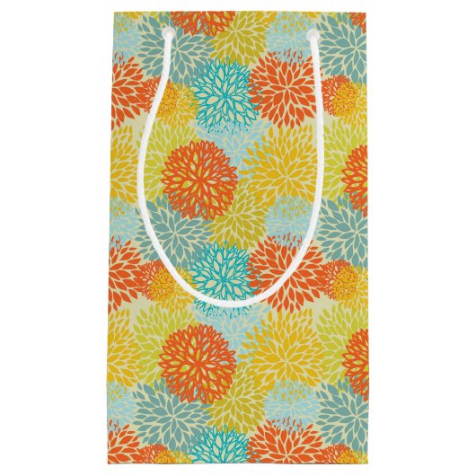 Blumenmuster 3 kleine geschenktüte (Vorderseite)