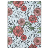 Blumenmuster 3 klemmbrett (Rückseite)