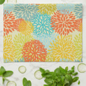 Blumenmuster 3 küchentuch (Gefaltet)