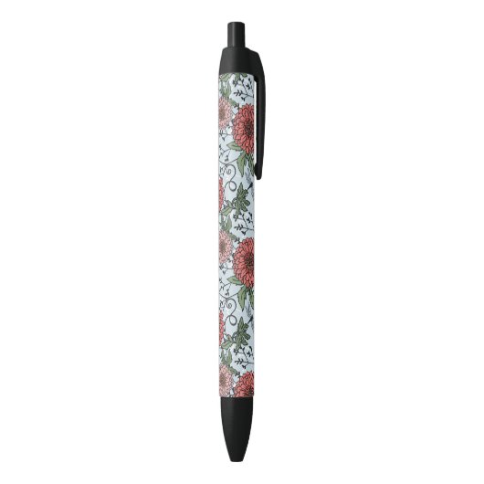 Blumenmuster 3 kugelschreiber (Unterseite (Vertikal))